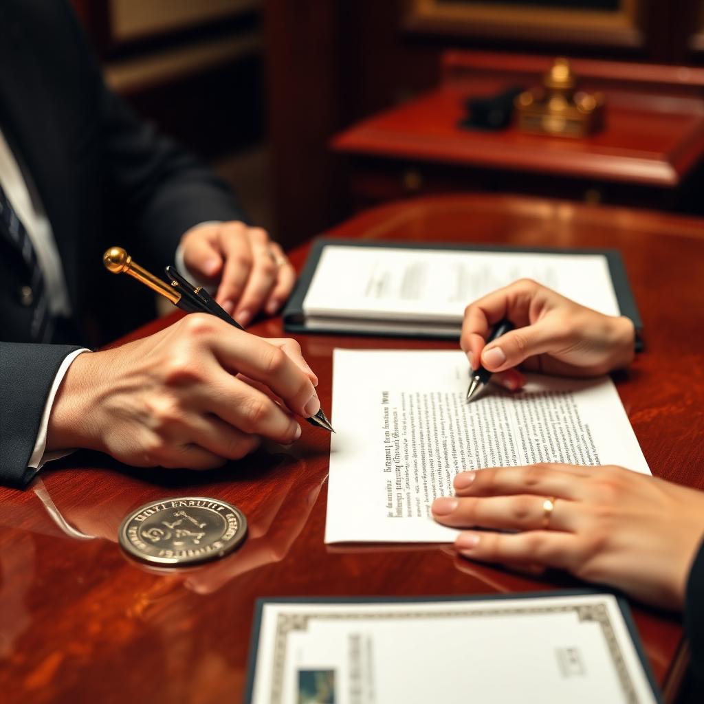 In-person notary signing