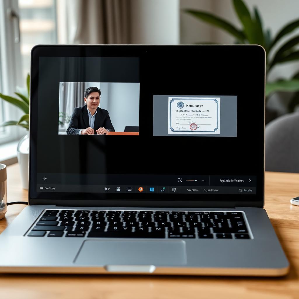 Remote Online Notarization session